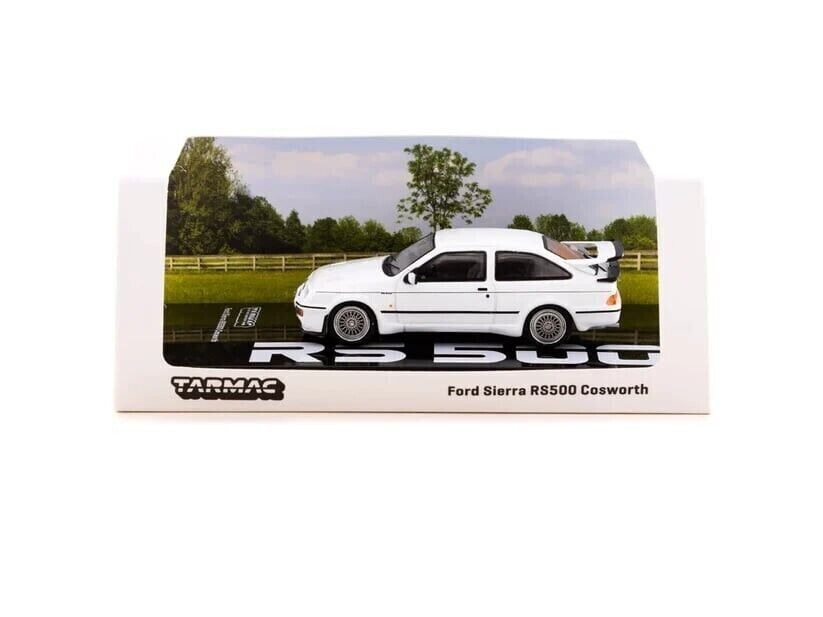 TARMAC WORKS 1:64 Scale Diecast Model Car FORD SIERRA RS500 COSWORTH - WHITE