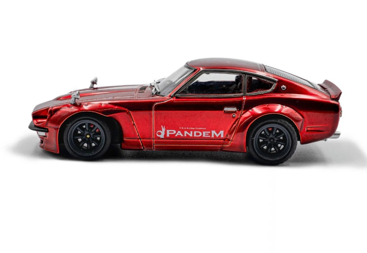 SOLIDO 1:43 Scale - 1973 Datsun Pandem 240Z Rocket Bunny, Mirror Red - S4316302