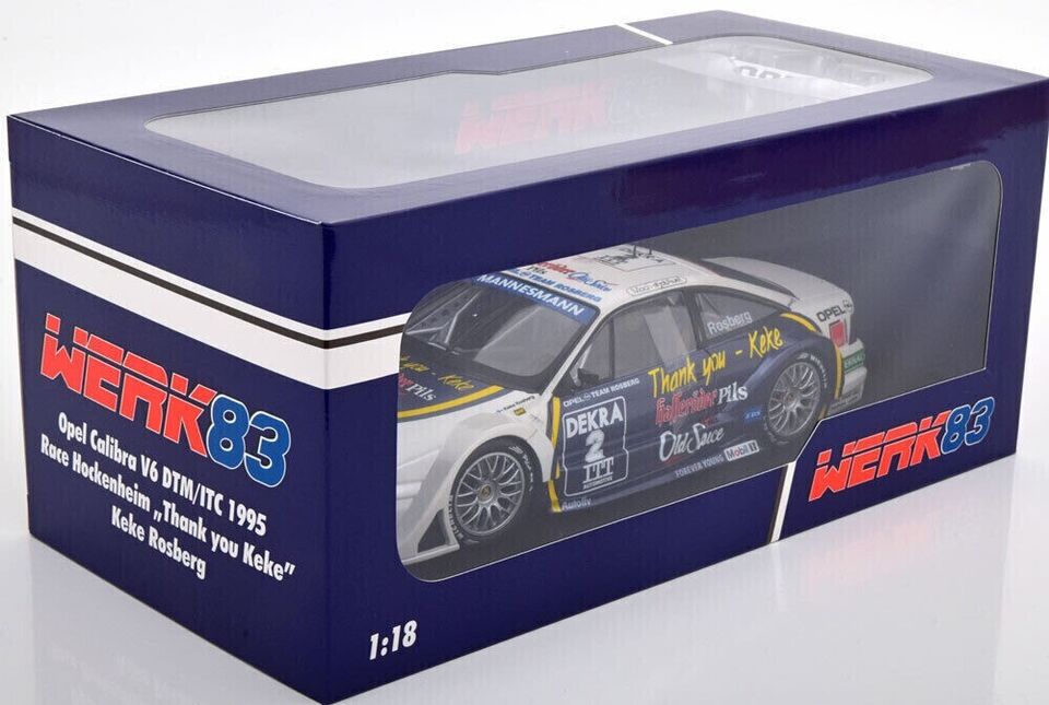 WERK83 1:18 CAR OPEL CALIBRA V6 4x4 DTM '95 HOCHENEIM #2 ROSBERG - W1802004