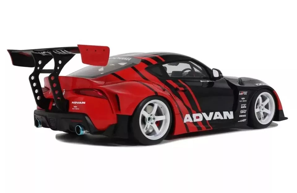 GT Spirit 1:18 Scale Resin Model Car - 2020 Toyota Supra GR Advan, Black - GT889