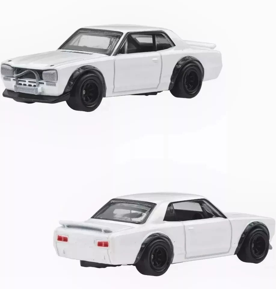 Hot Wheels Premium Nissan Skyline Diorama Set HT/2000GT-X C210 LBWK 2000GT-R