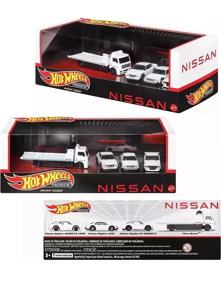 Hot Wheels Premium Nissan Skyline Diorama Set HT/2000GT-X C210 LBWK 2000GT-R