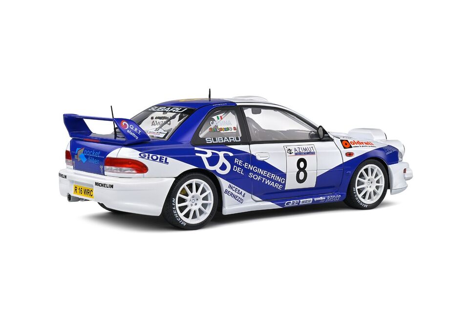 Solido 1:18 Diecast Model - Subaru Impreza WRC 99 Rally Azimut 2000 (Night Version)