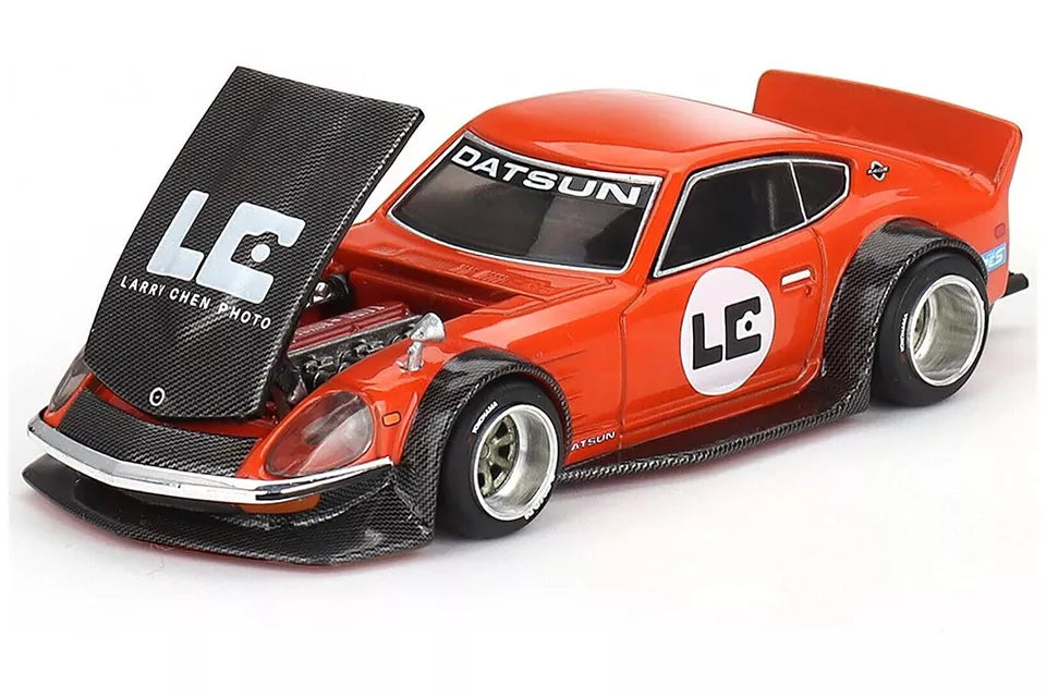 Mini GT 1:64 Scale Kaido House Datsun Fairlady Z GT "Orange Bang" Larry Chen V1, Orange - KHMG100