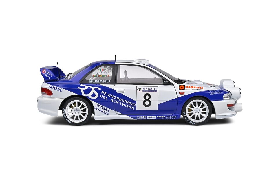 Solido 1:18 Diecast Model - Subaru Impreza WRC 99 Rally Azimut 2000 (Night Version)