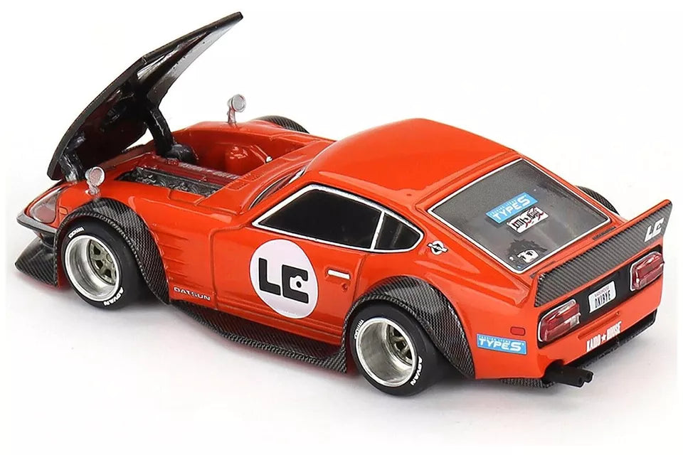 Mini GT 1:64 Scale Kaido House Datsun Fairlady Z GT "Orange Bang" Larry Chen V1, Orange - KHMG100