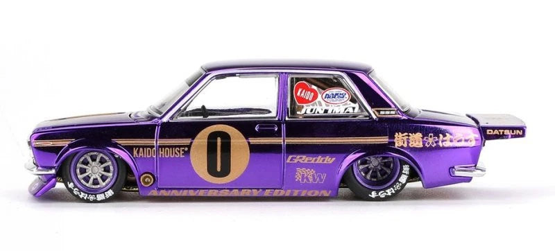 Mini GT 1:64 Scale Kaido House Datsun 510 Pro Street Anniversary Edition - Purple - KHMG138