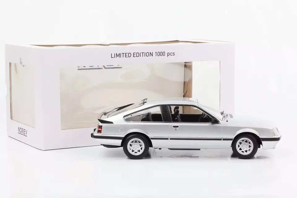 Norev 1:18 Scale Diecast - 1985 Opel Monza 3.0i - Silver - 183640