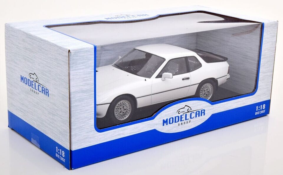 MCG 1:18 Scale Diecast Model Car - Porsche 924 Turbo 1979 in White