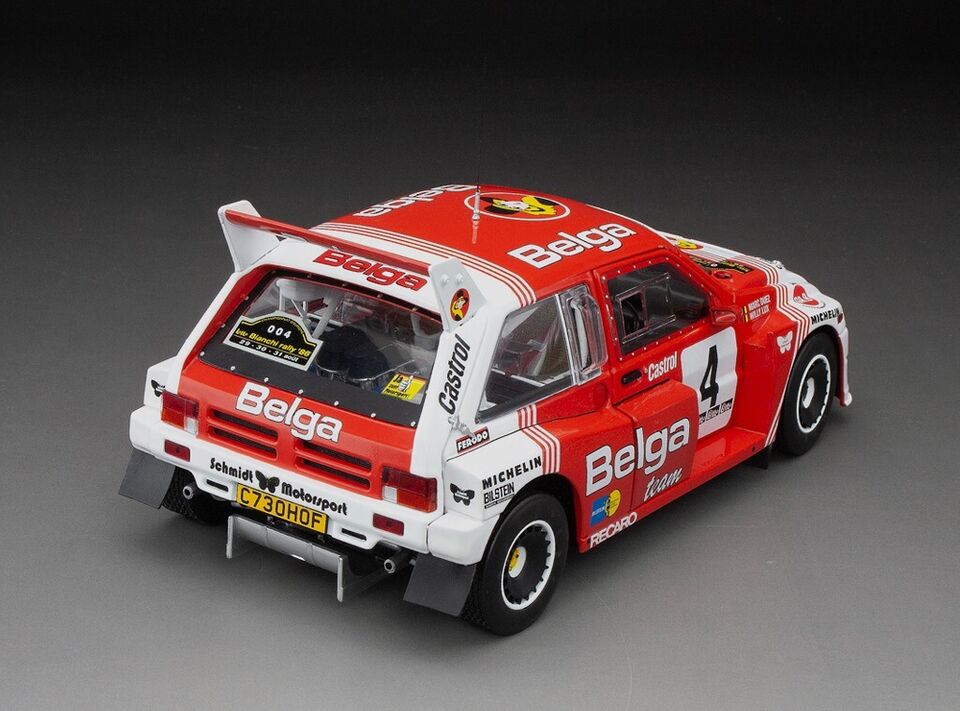 Sunstar 1:18 MG Metro 6R4 #4 M.Duez / W.Lux – 2nd Lotto Bianchi Rally 1986