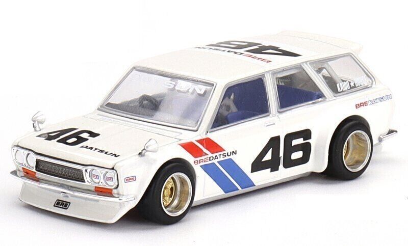 Mini GT 1:64 Scale Kaido House  Datsun Kaido 510 Wagon White KHMG027