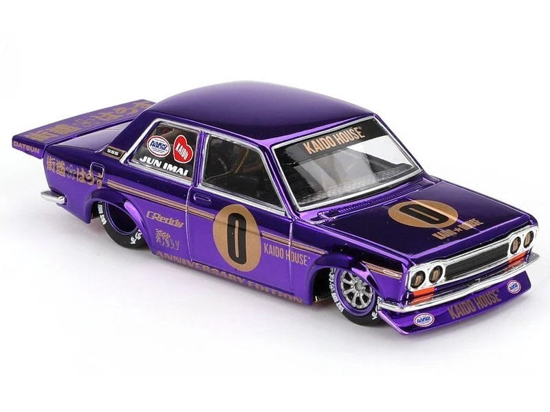Mini GT 1:64 Scale Kaido House Datsun 510 Pro Street Anniversary Edition - Purple - KHMG138
