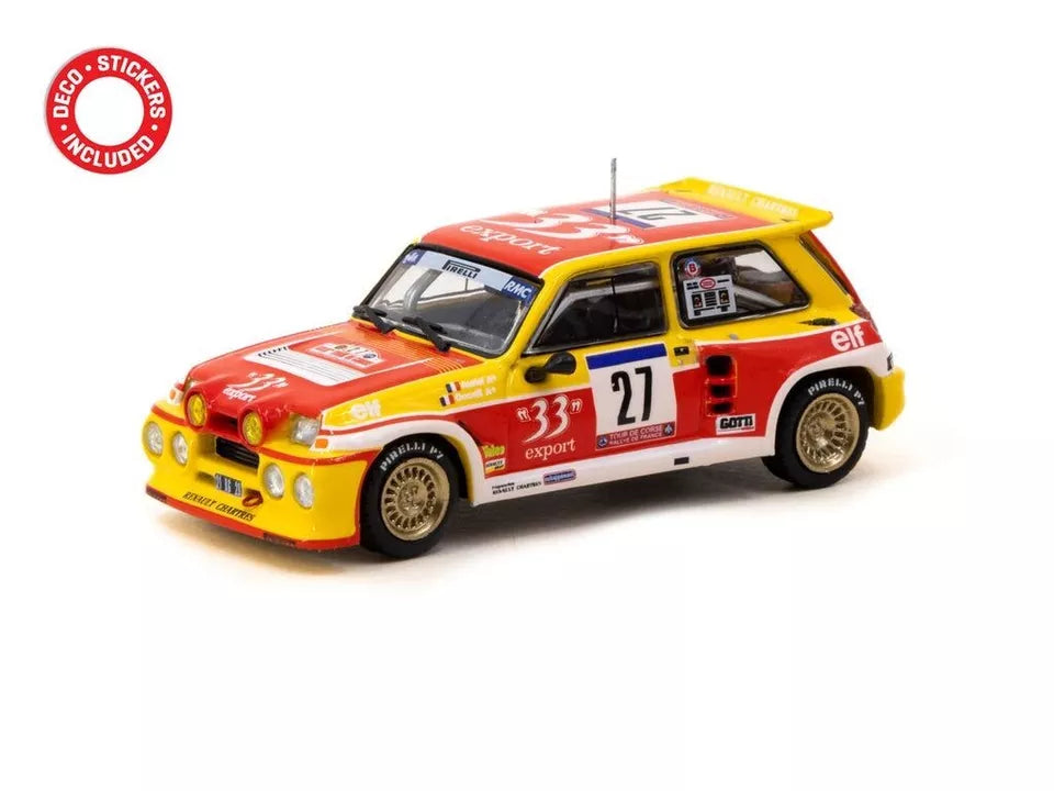 TARMAC WORKS 1:64 Scale - Renault 5 MAXI Turbo, Tour de Corse 1985