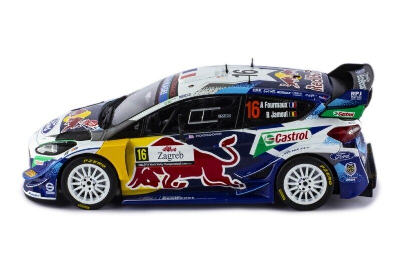 IXO 1:18 FORD FIESTA WRC #16 A.FOURMAUX - R.JAMOUL RALLY CROATIA 2021