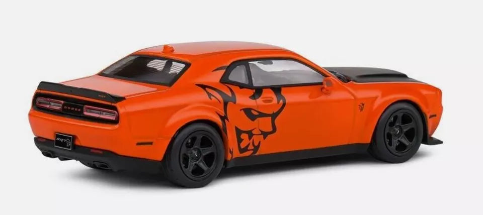 Solido 1 43 Scale Diecast 2018 Dodge Challenger SRT Demon Mango Oran