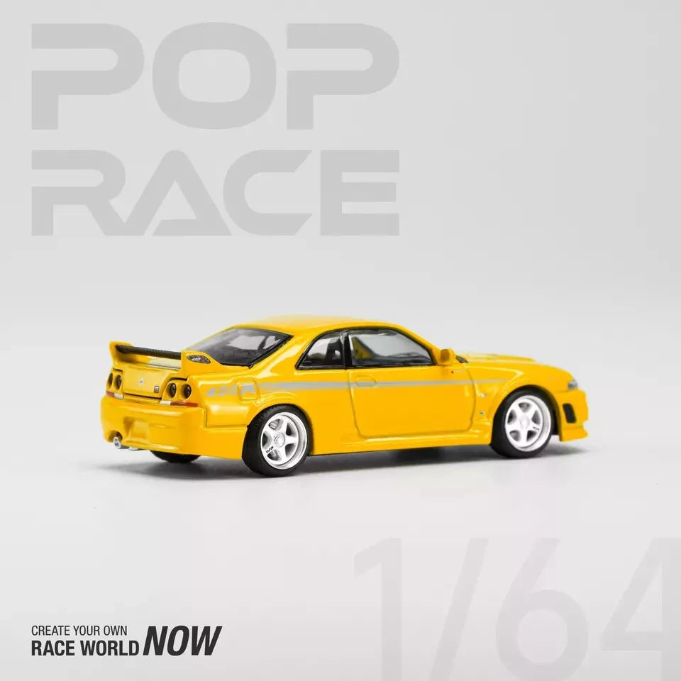 Pop Race 1:64 Diecast - Nissan GT-R Nismo 400R, Yellow- PR64-53