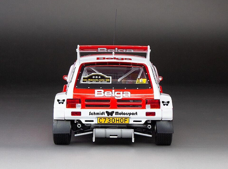 Sunstar 1:18 MG Metro 6R4 #4 M.Duez / W.Lux – 2nd Lotto Bianchi Rally 1986