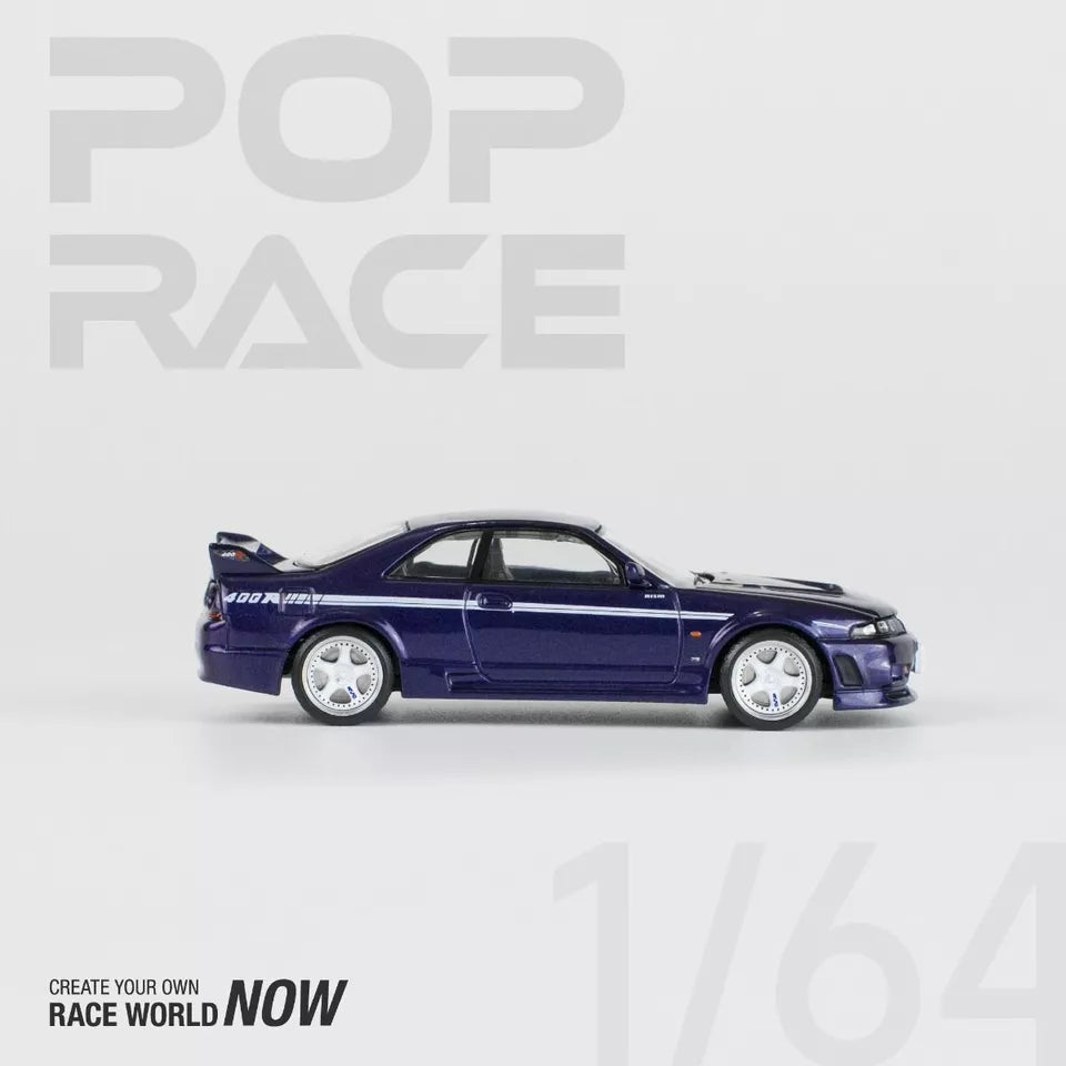 Pop Race 1:64 Diecast - Nissan GT-R Nismo 400R, Purple - PR64-51