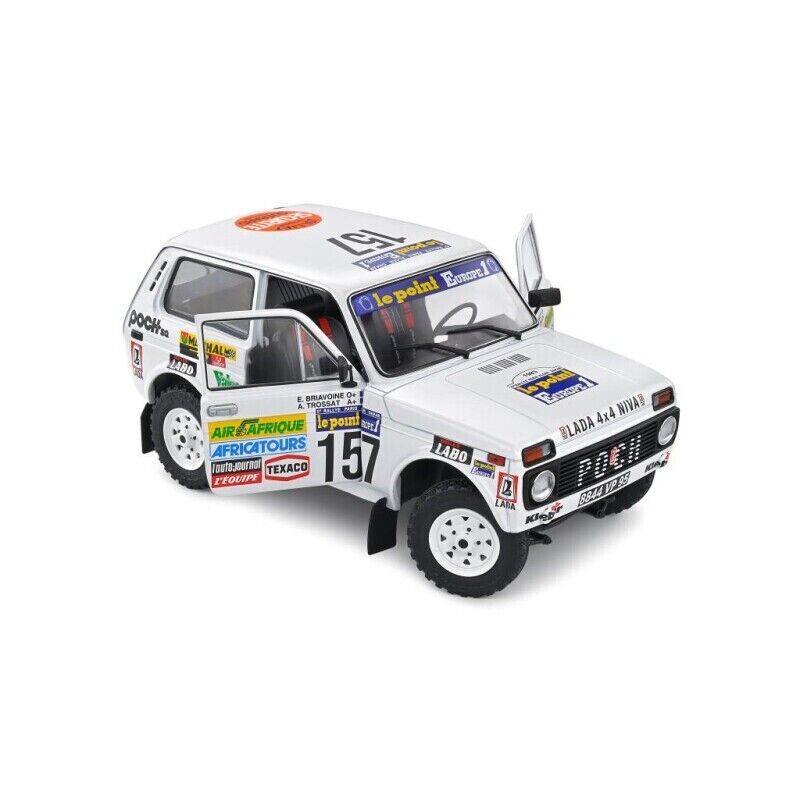 SOLIDO 1:18 Scale Diecast Model, Lada Niva 1983 Paris Dakar No.157 - 1807303