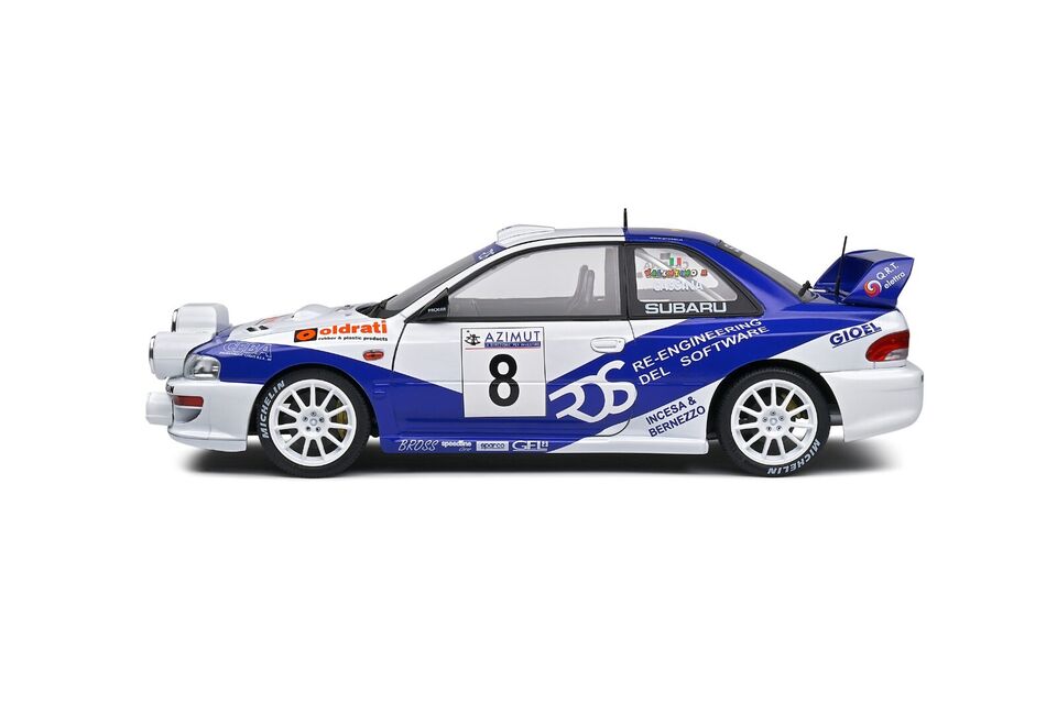 Solido 1:18 Diecast Model - Subaru Impreza WRC 99 Rally Azimut 2000 (Night Version)