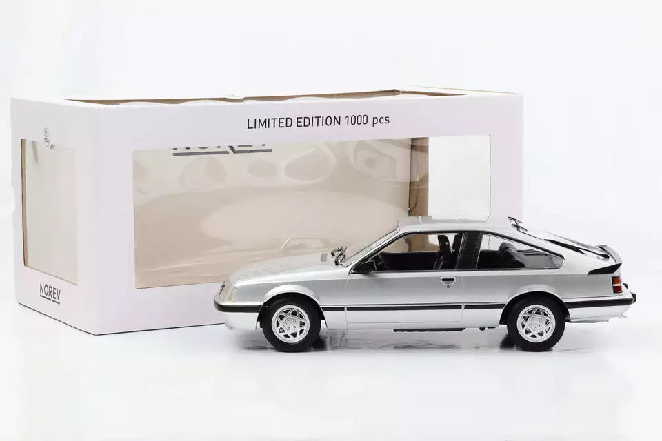 Norev 1:18 Scale Diecast - 1985 Opel Monza 3.0i - Silver - 183640