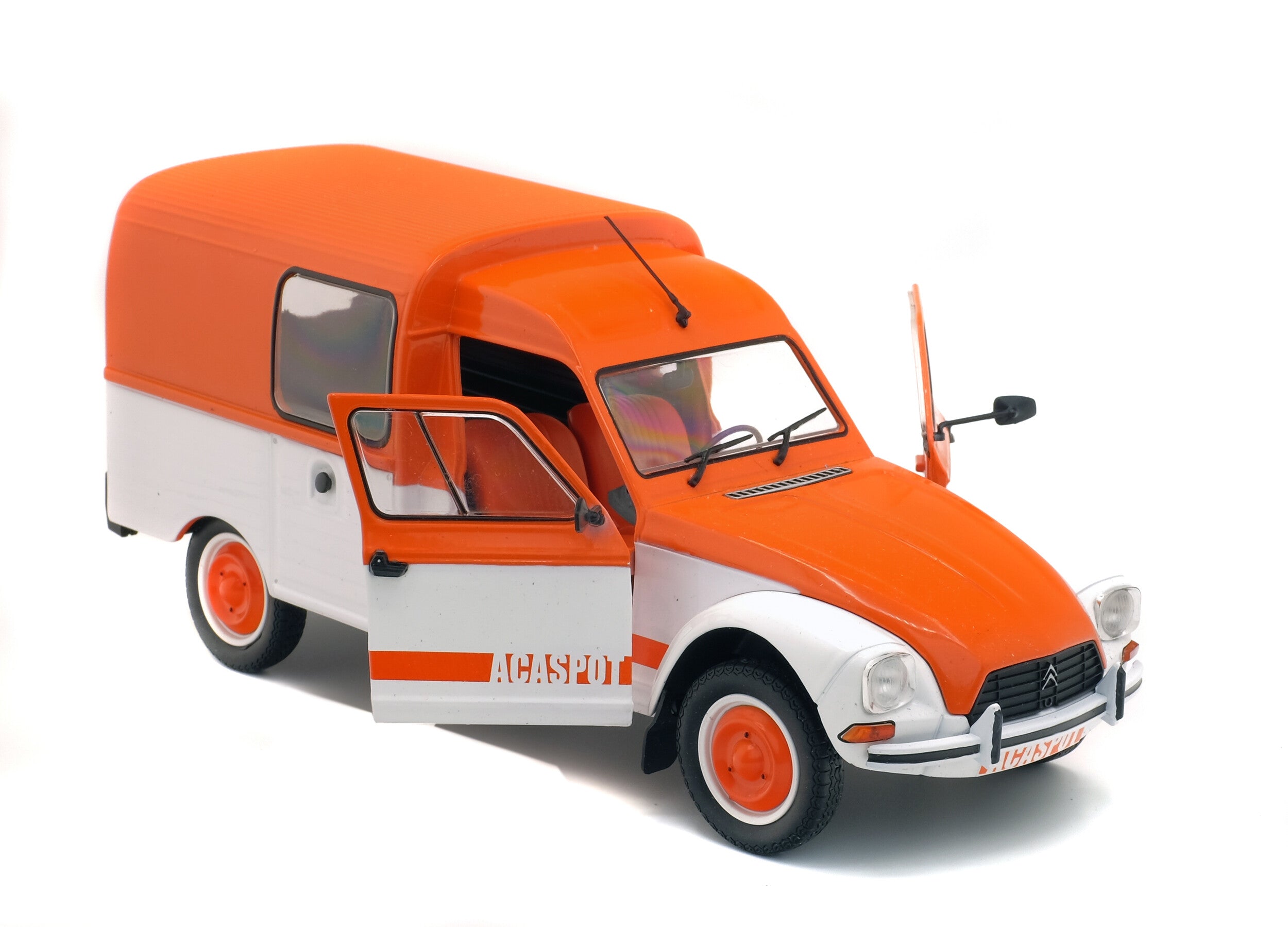 SOLIDO 1:18 Scale Diecast Model, 1984 CITROËN ACADIANE – ACASPOT - Orange