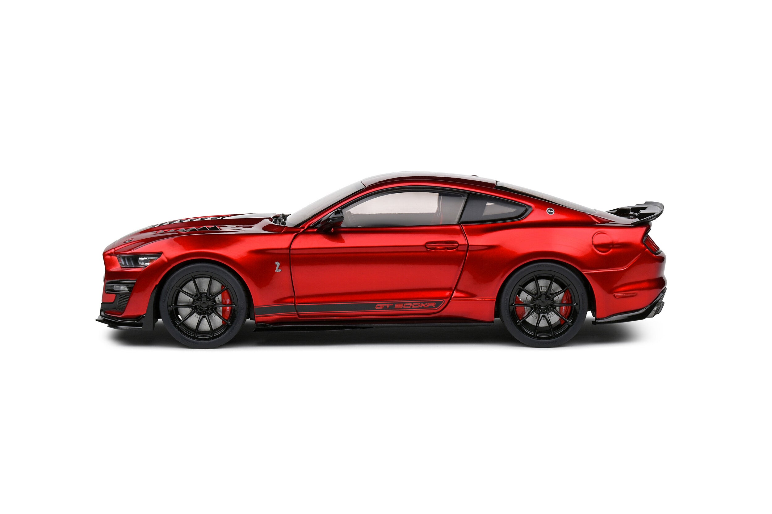 Solido 1:18 Diecast - 2023 Ford Mustang Shelby GT500KR, Red with Black Stripes - S1805914