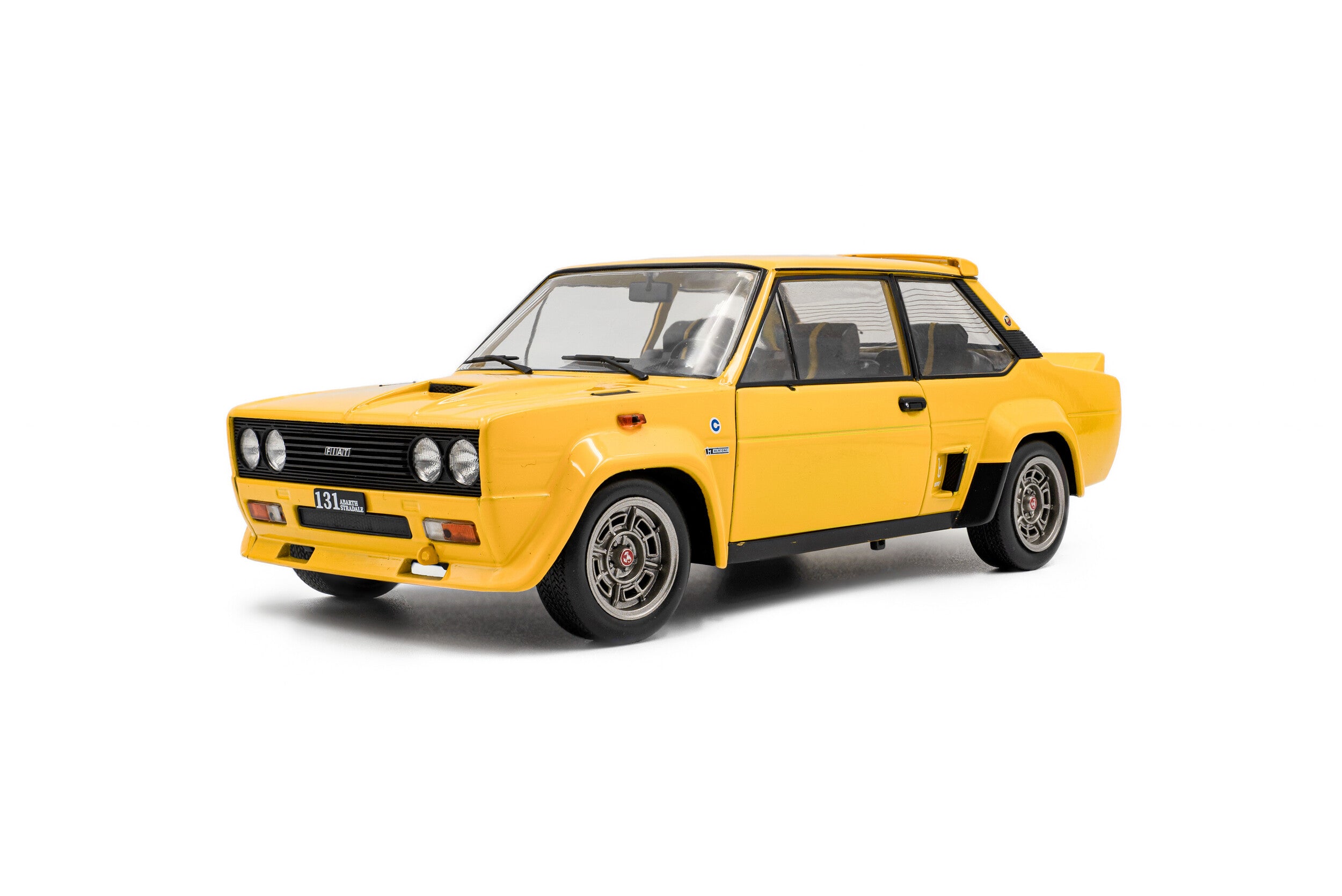 Solido 1:18 Diecast - 1980 Fiat 131 ABARTH, Yellow - S1806006