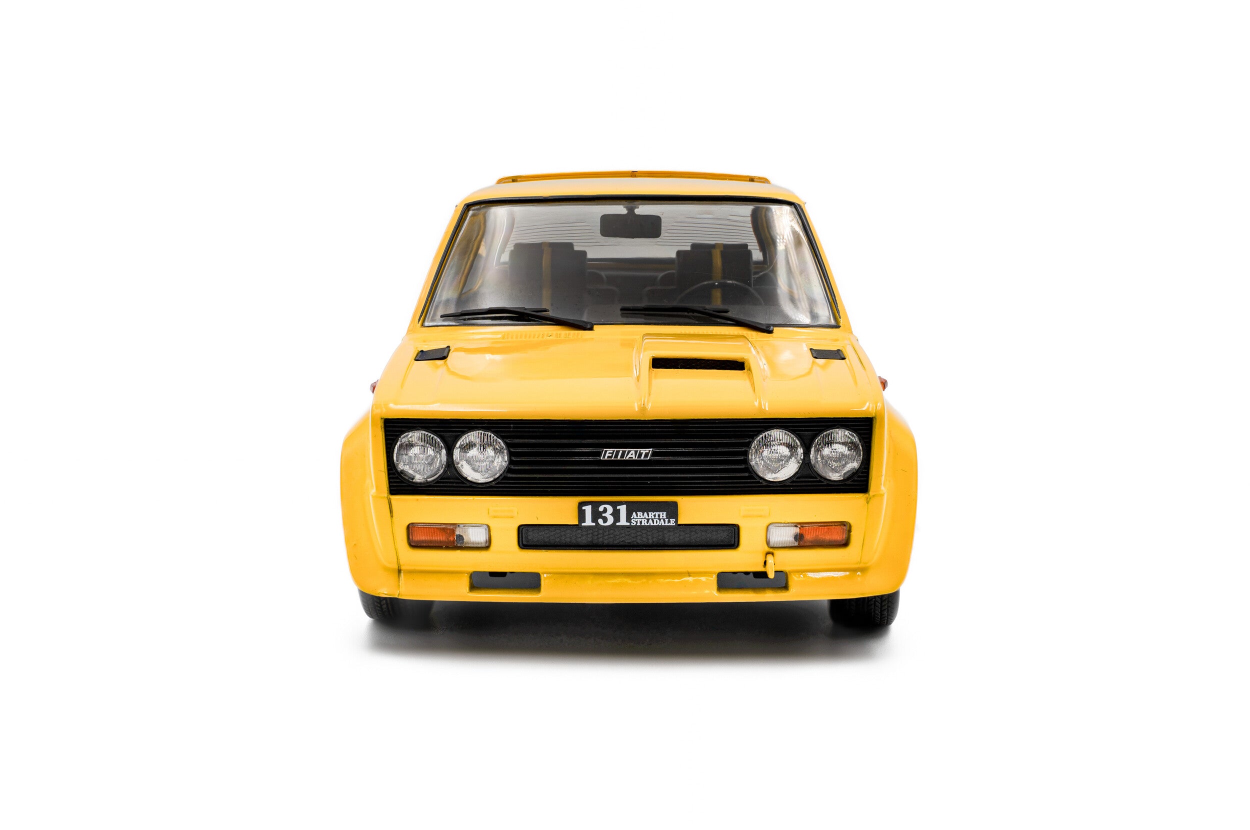 Solido 1:18 Diecast - 1980 Fiat 131 ABARTH, Yellow - S1806006