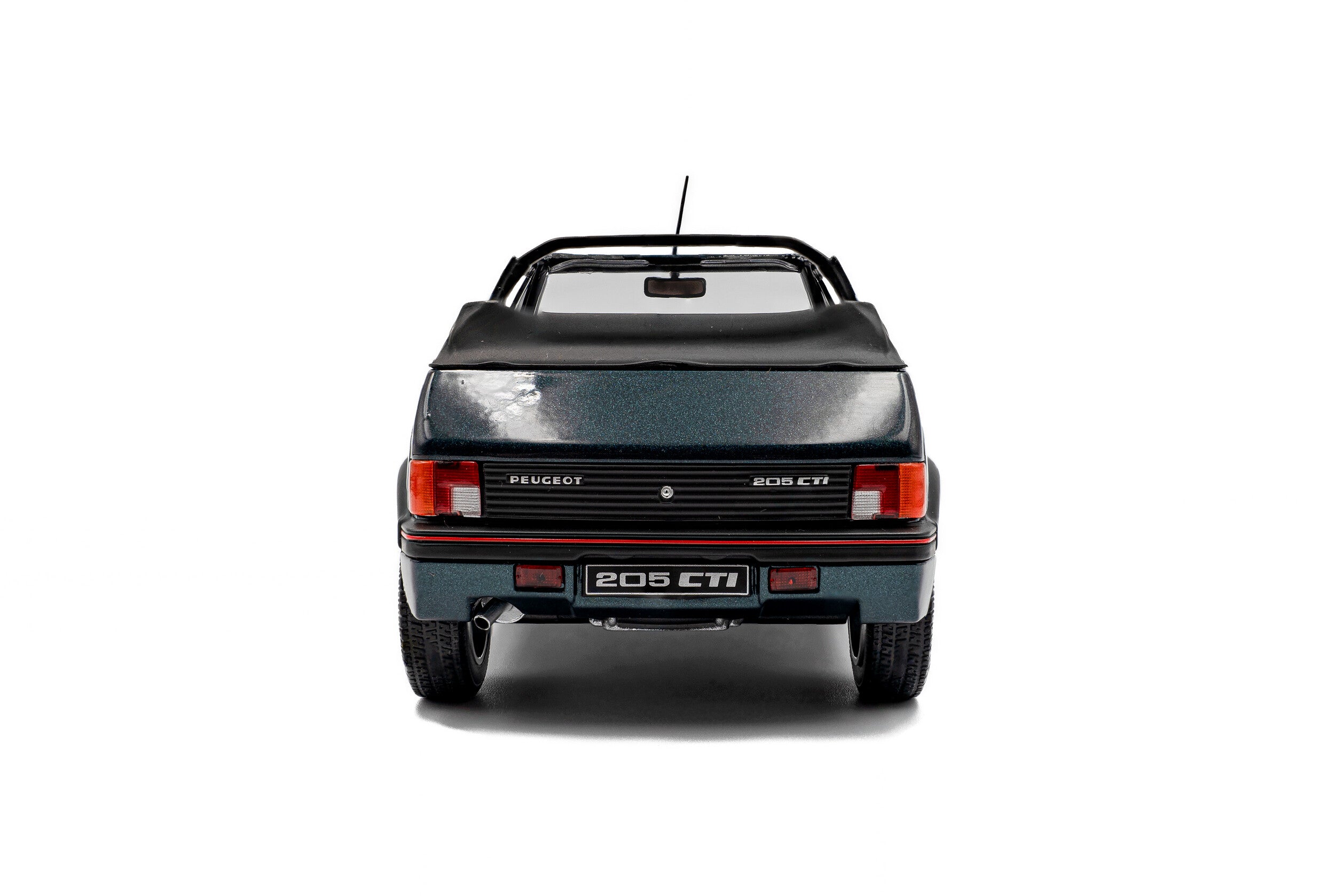 Solido 1:18 Diecast - 1986 Peugeot 205 CTi (Mk1) GTi 1.6 Cabriolet, Blue Green Metallic - S1806204