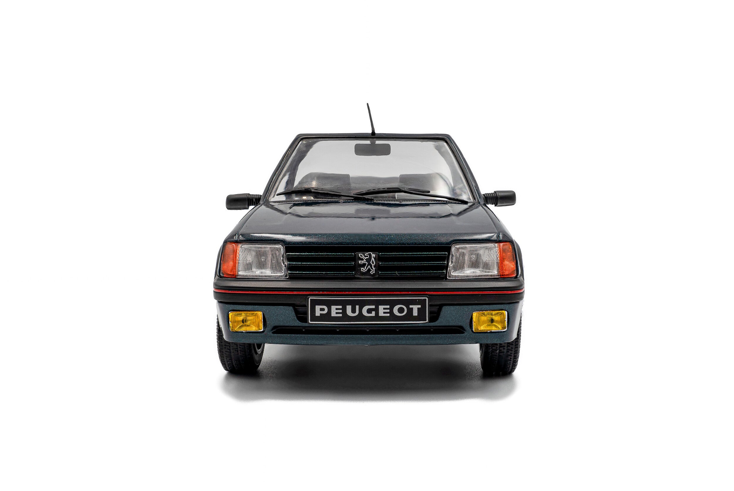 Solido 1:18 Diecast - 1986 Peugeot 205 CTi (Mk1) GTi 1.6 Cabriolet, Blue Green Metallic - S1806204