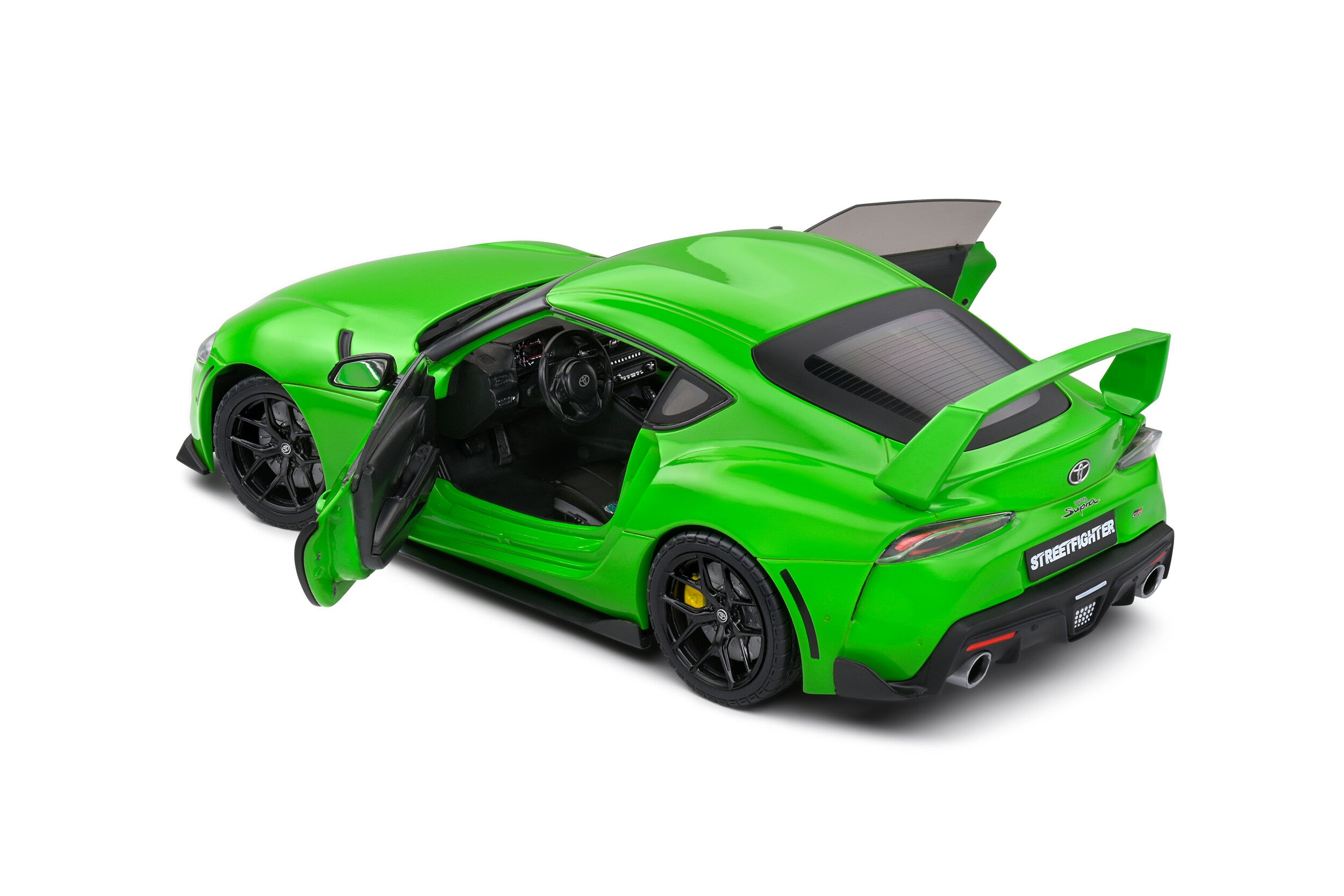 SOLIDO 1:18 Scale - 2023 Toyota GR Supra - Wazabi Streetfighter, Green - S1809004