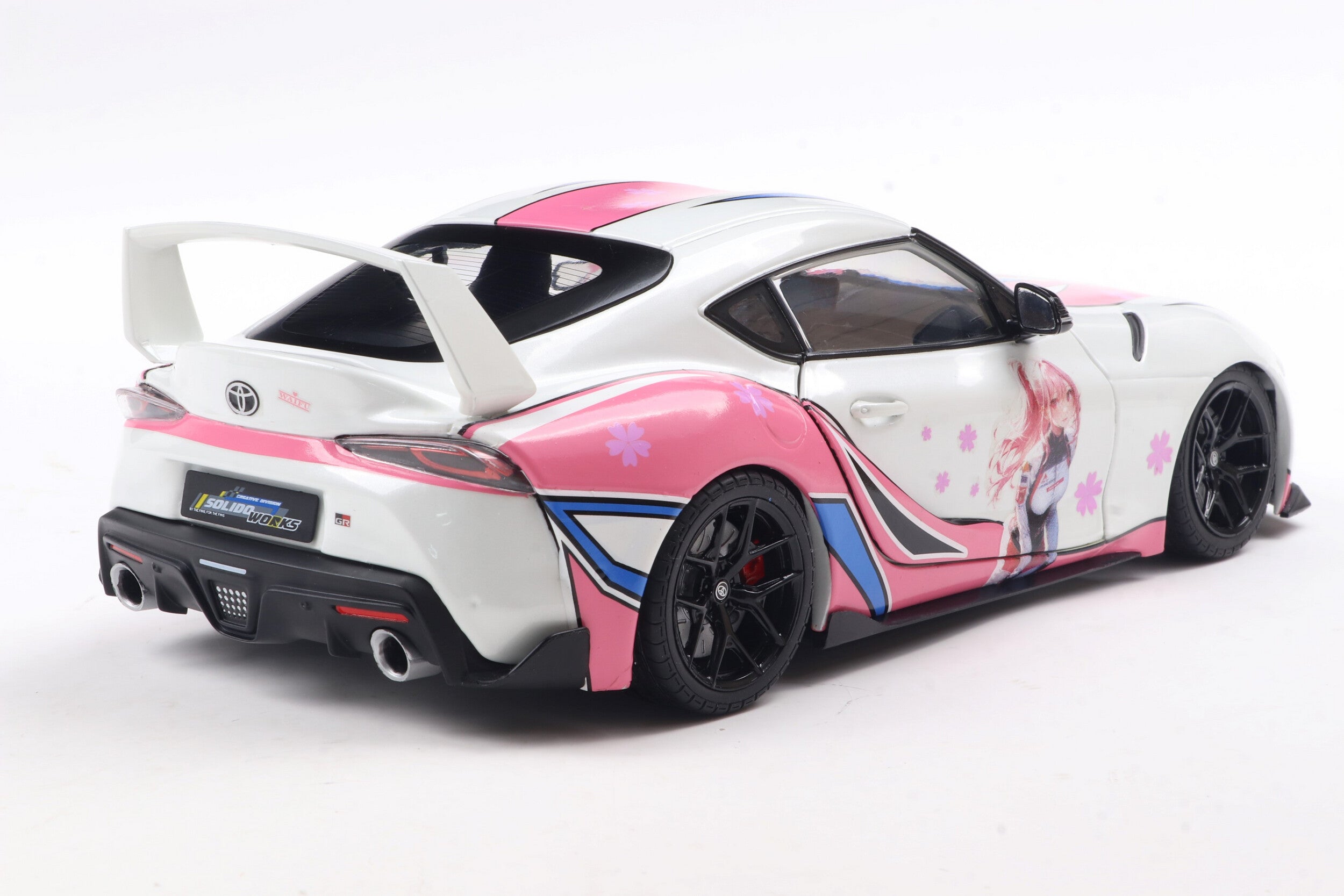 Solido 1:18 Diecast - 2024 Toyota GR Supra Solido Works, Itasha White - S1809008
