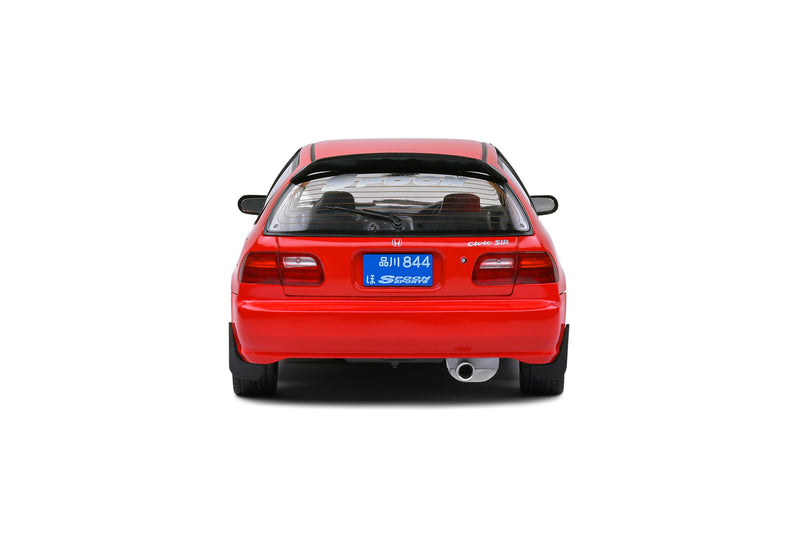 SOLIDO 1:18 Scale - 1991 Honda Civic (EG6) Spoon Version, Red - S1810403