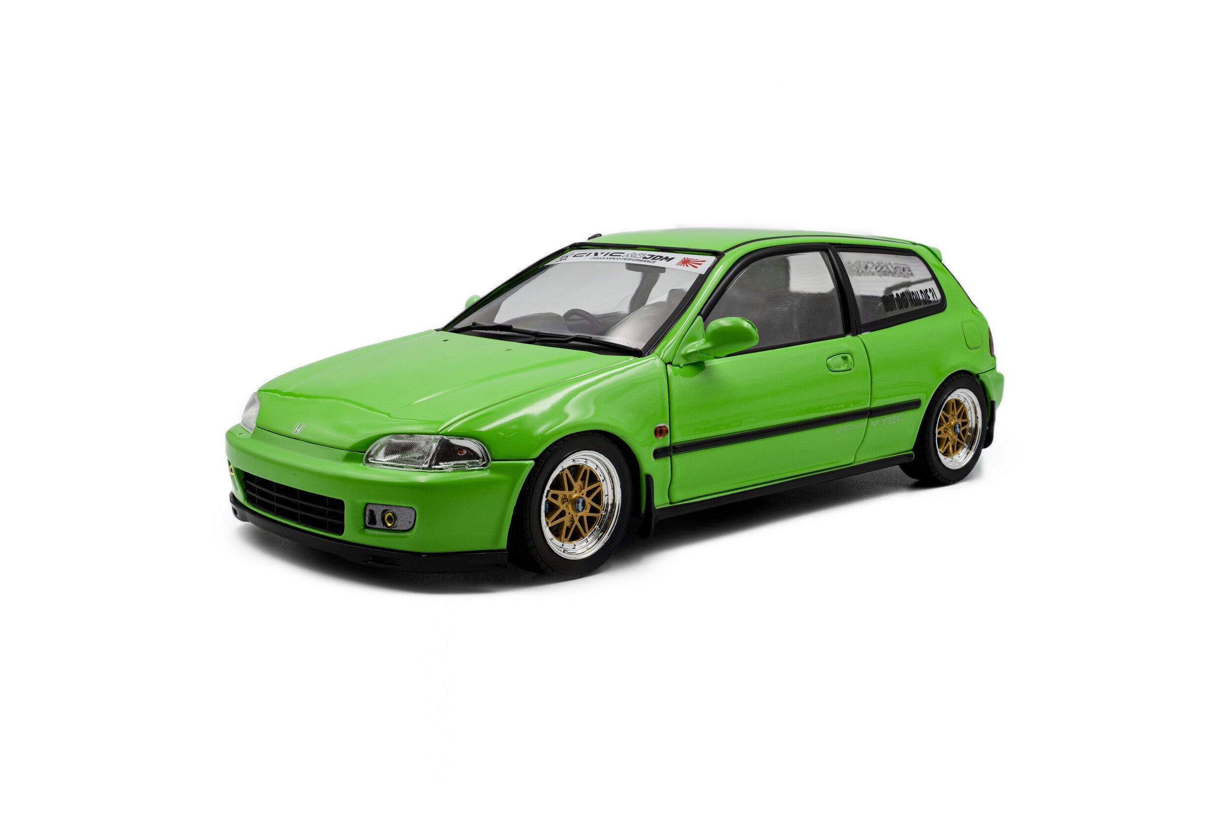SOLIDO 1:18 Scale - 1991 Honda Civic (EG6), Neon Green - S1810408