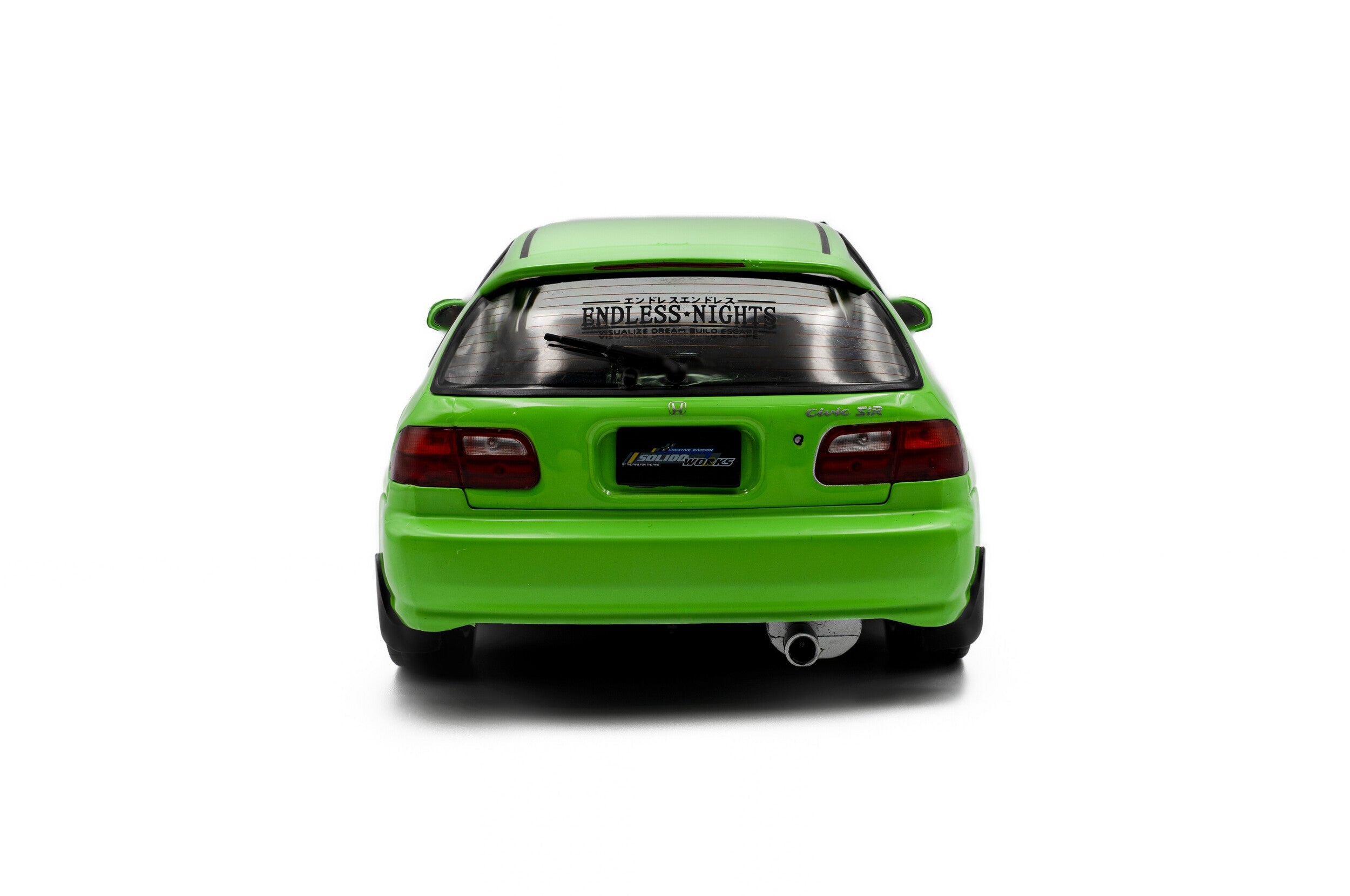 SOLIDO 1:18 Scale - 1991 Honda Civic (EG6), Neon Green - S1810408