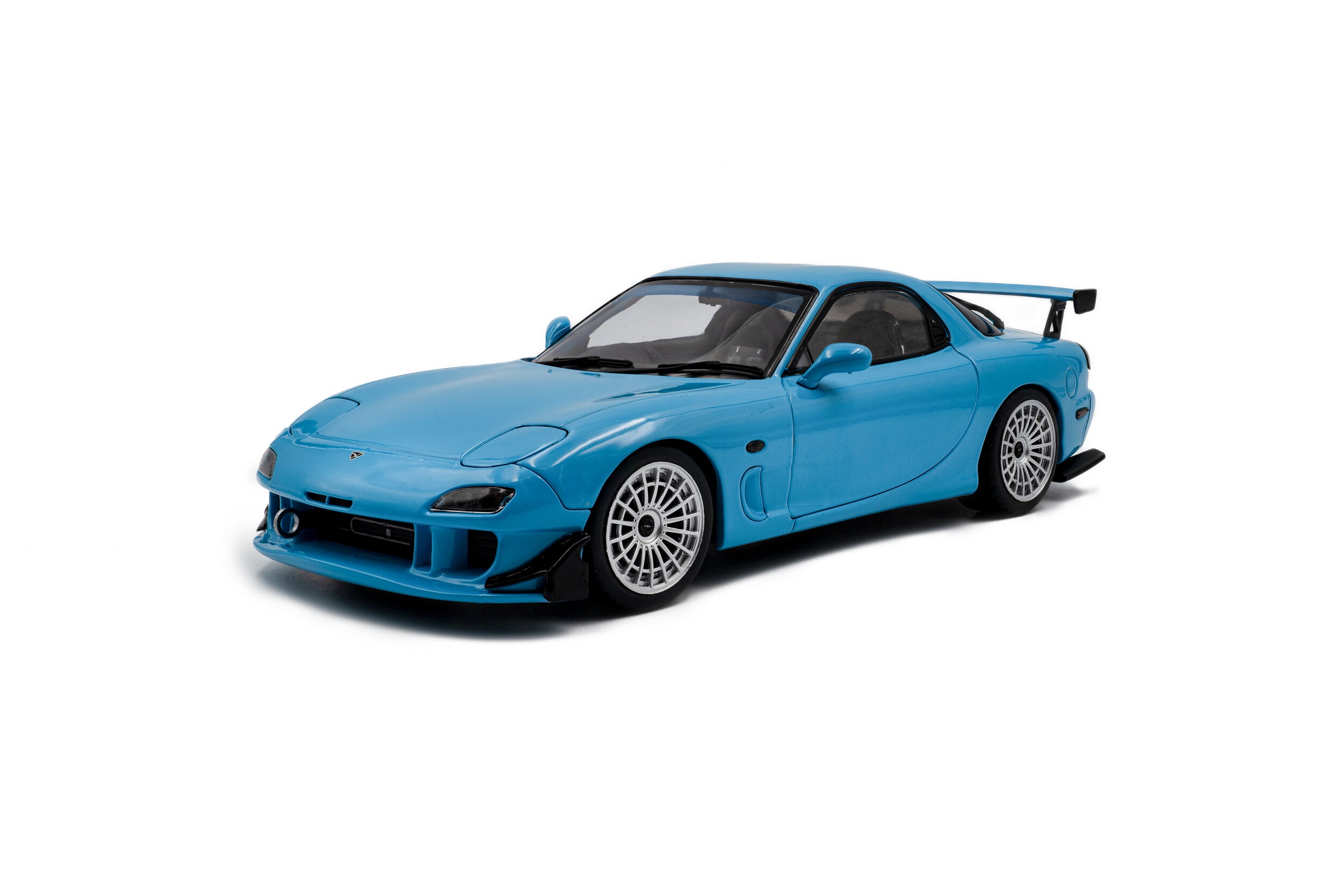 SOLIDO 1:18 Scale - 1999 Mazda RX7 FD3RS Streetfighters, Neon Blue - S1810608
