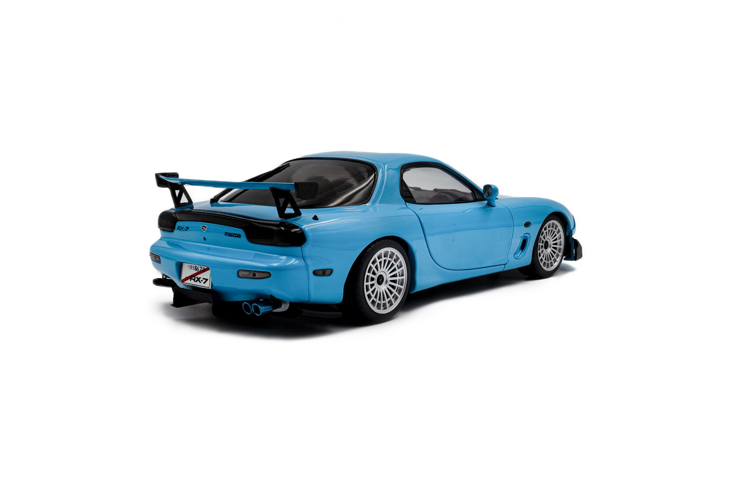 SOLIDO 1:18 Scale - 1999 Mazda RX7 FD3RS Streetfighters, Neon Blue - S1810608