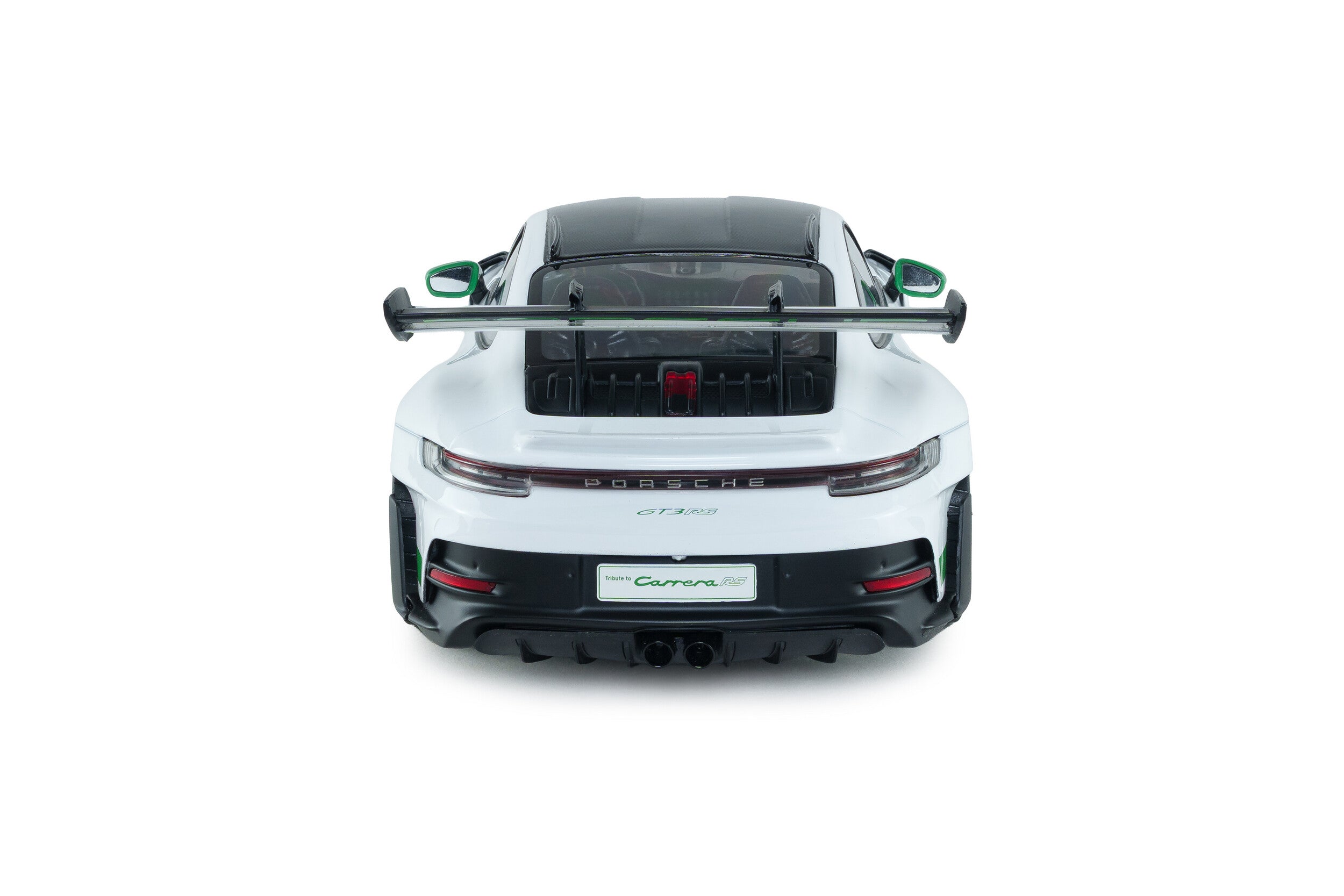 SOLIDO 1:18 Scale Diecast Model, 2024 Porsche 911 GT3 RS, Tribute to Carrera RS Package - White/Green - S1812107