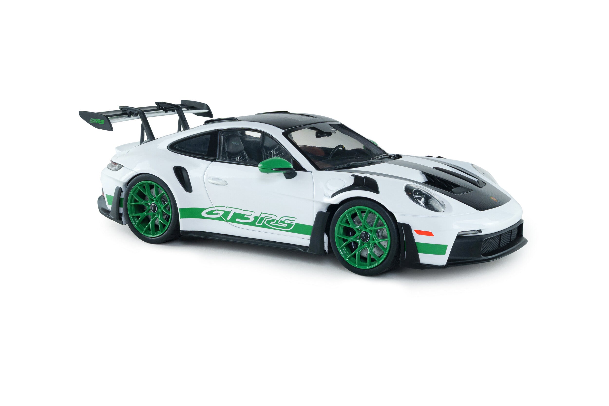 SOLIDO 1:18 Scale Diecast Model, 2024 Porsche 911 GT3 RS, Tribute to Carrera RS Package - White/Green - S1812107