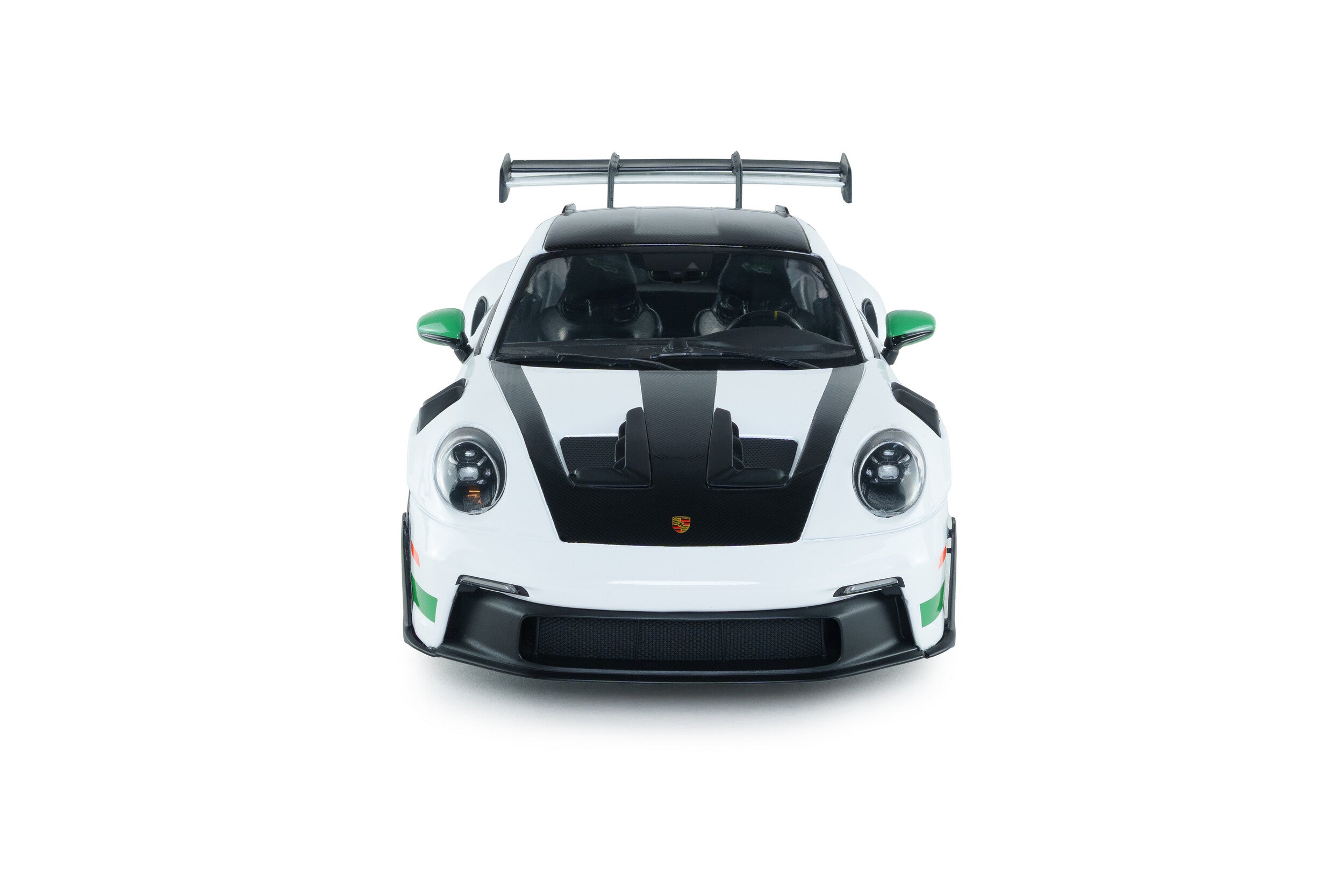 SOLIDO 1:18 Scale Diecast Model, 2024 Porsche 911 GT3 RS, Tribute to Carrera RS Package - White/Green - S1812107