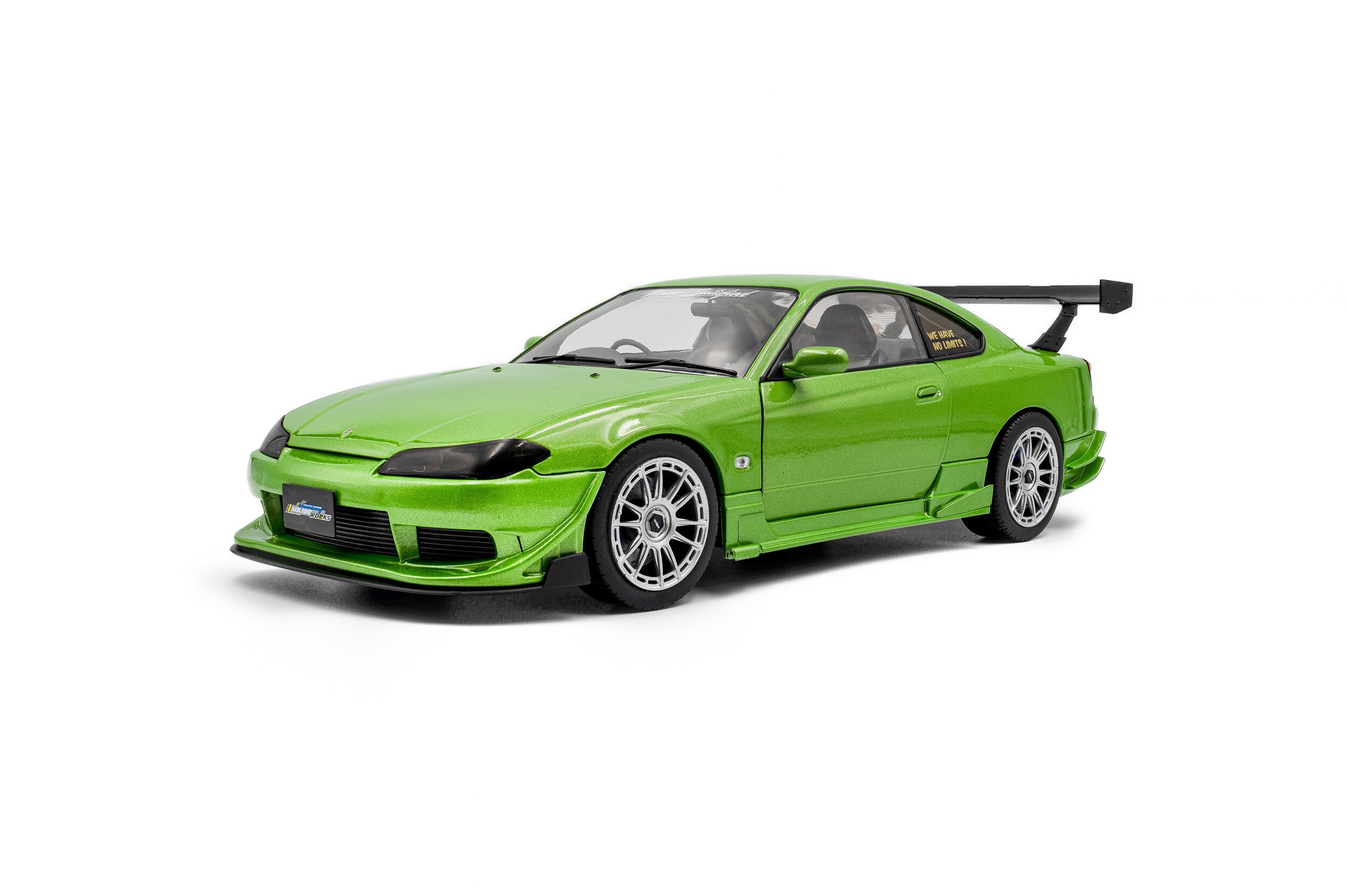 Solido 1:18 Diecast - 1999 Nissan Silvia S15 Spec-R Aero SOLIDO WORKS, Metallic Green - S1812203