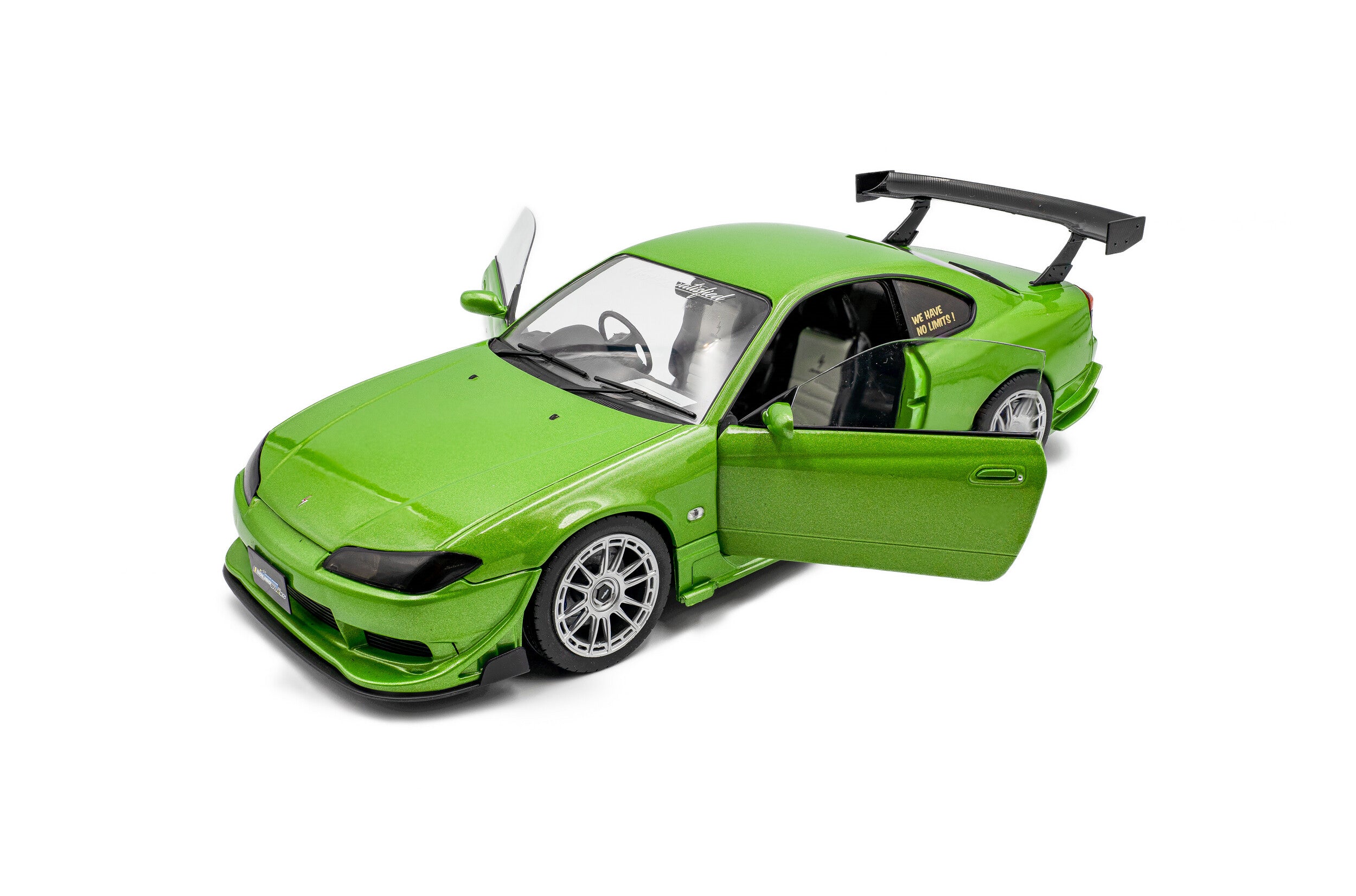 Solido 1:18 Diecast - 1999 Nissan Silvia S15 Spec-R Aero SOLIDO WORKS, Metallic Green - S1812203