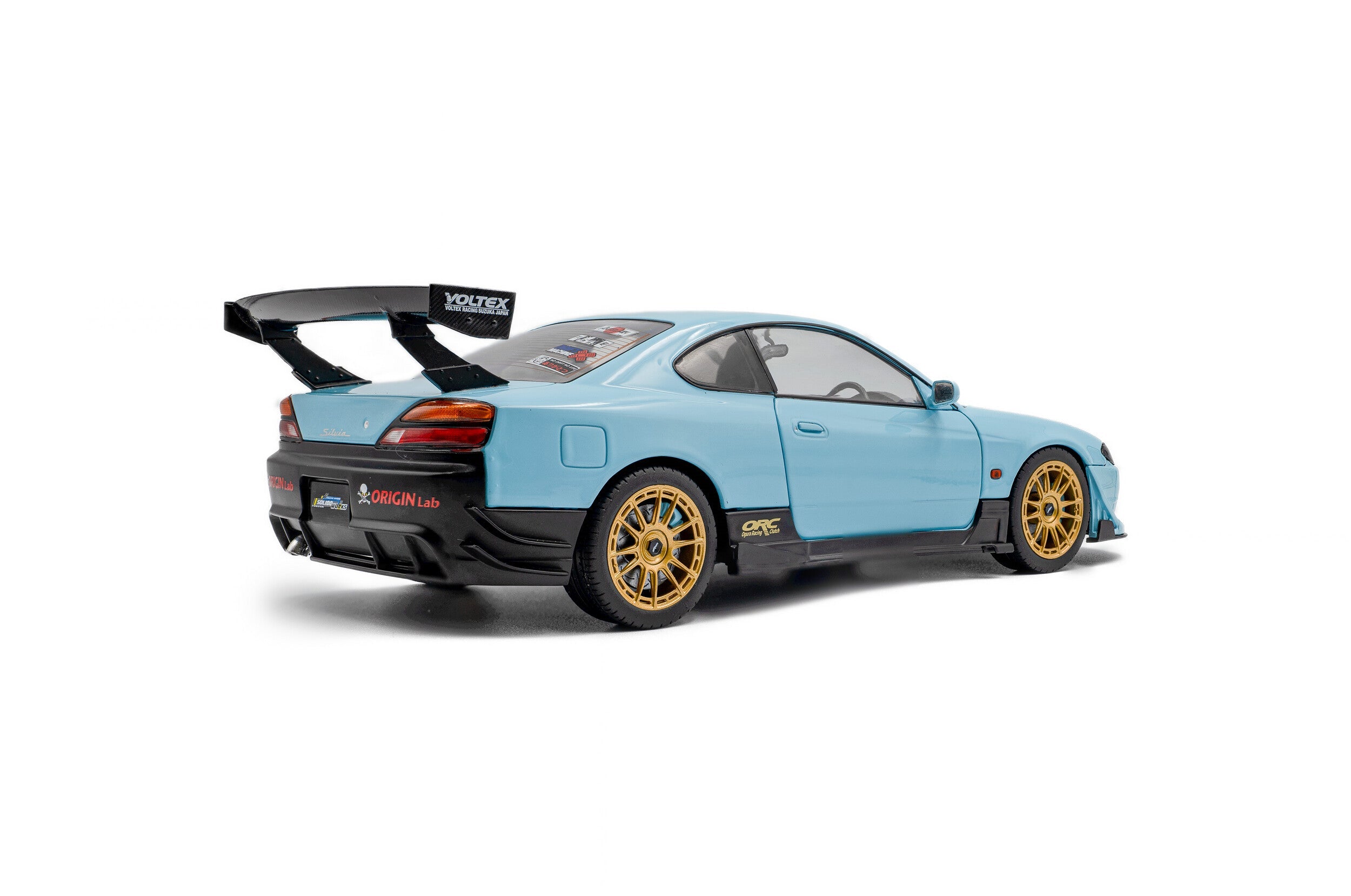 SOLIDO 1:18 Scale - 1999 Nissan Silvia S15 - Solido Works, Baby Blue - S1812204