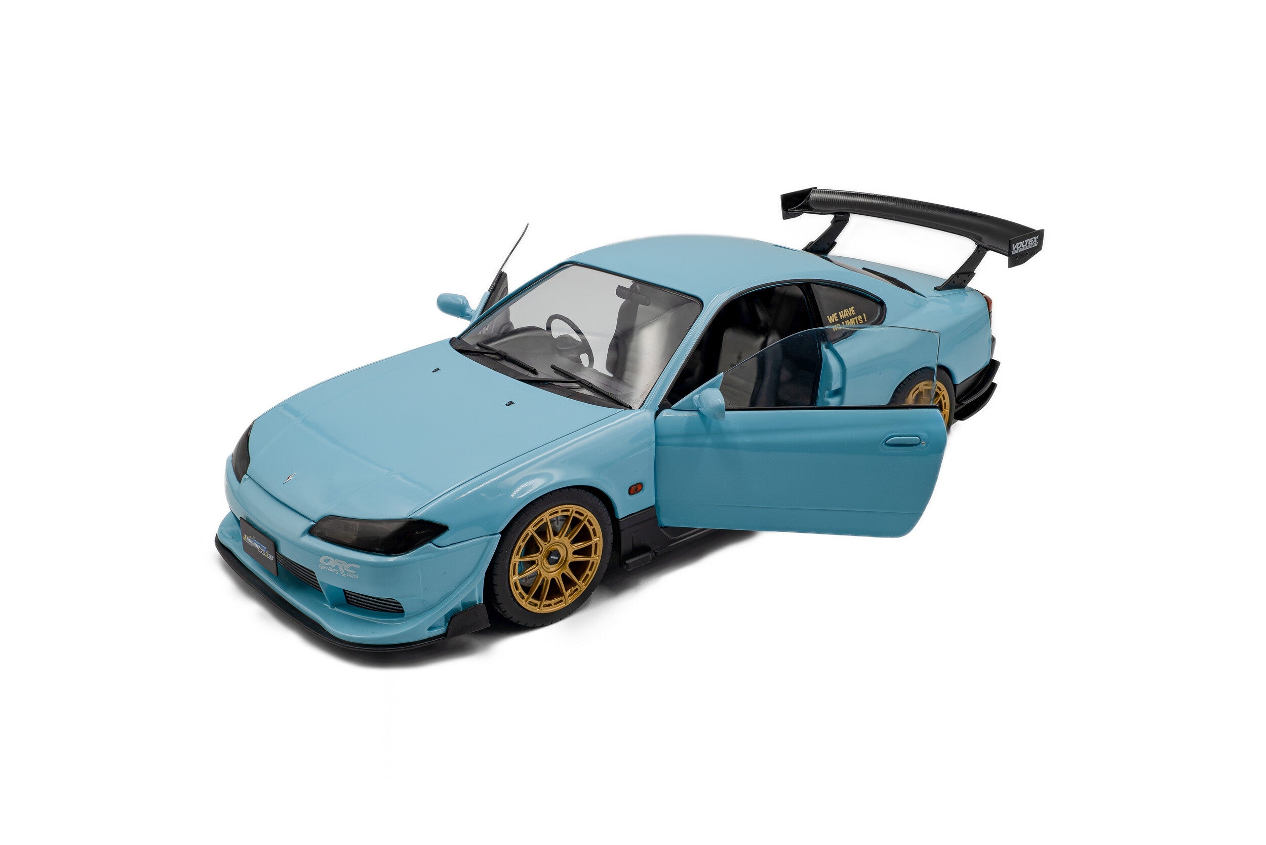 SOLIDO 1:18 Scale - 1999 Nissan Silvia S15 - Solido Works, Baby Blue - S1812204