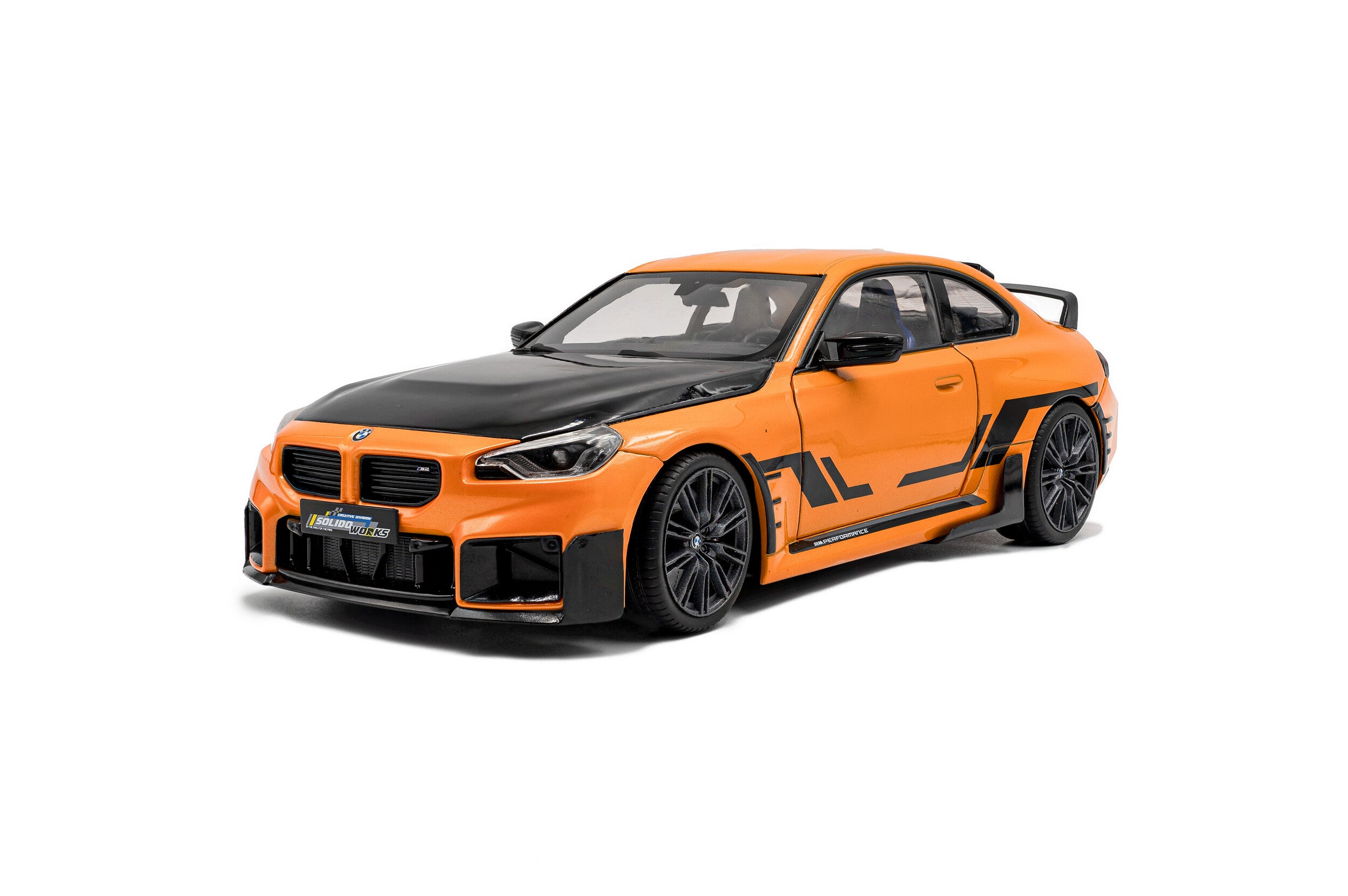 SOLIDO 1:18 Scale - 2024 BMW M2 with Performance Parts, Streetfighter Orange - S1812903