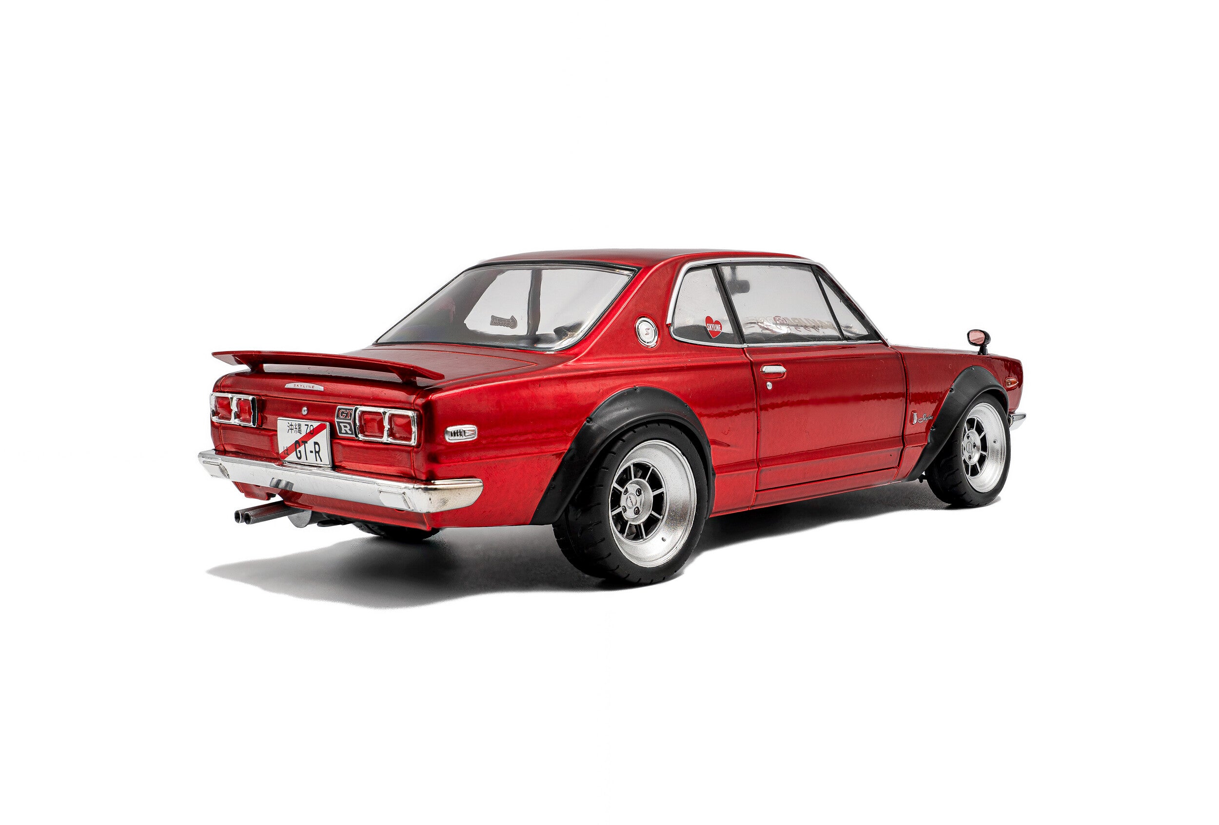 SOLIDO 1:18 Scale - 1970 Nissan Skyline (C10) Hakosuka SOLIDO WORKS – Red Metallic  - S1813002