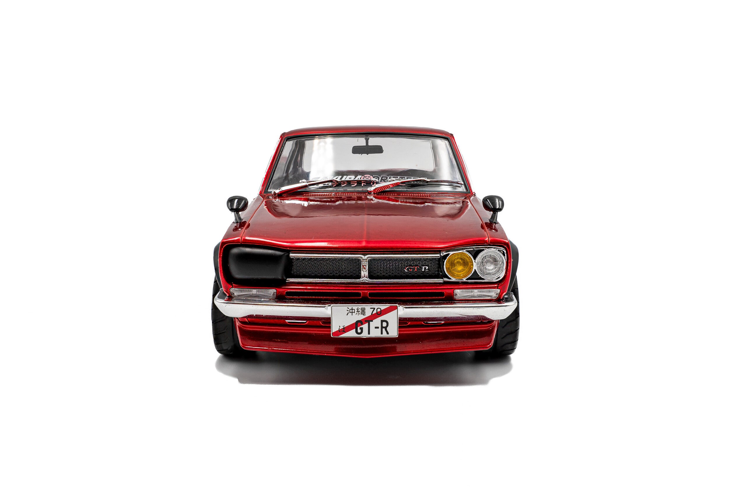 SOLIDO 1:18 Scale - 1970 Nissan Skyline (C10) Hakosuka SOLIDO WORKS – Red Metallic  - S1813002