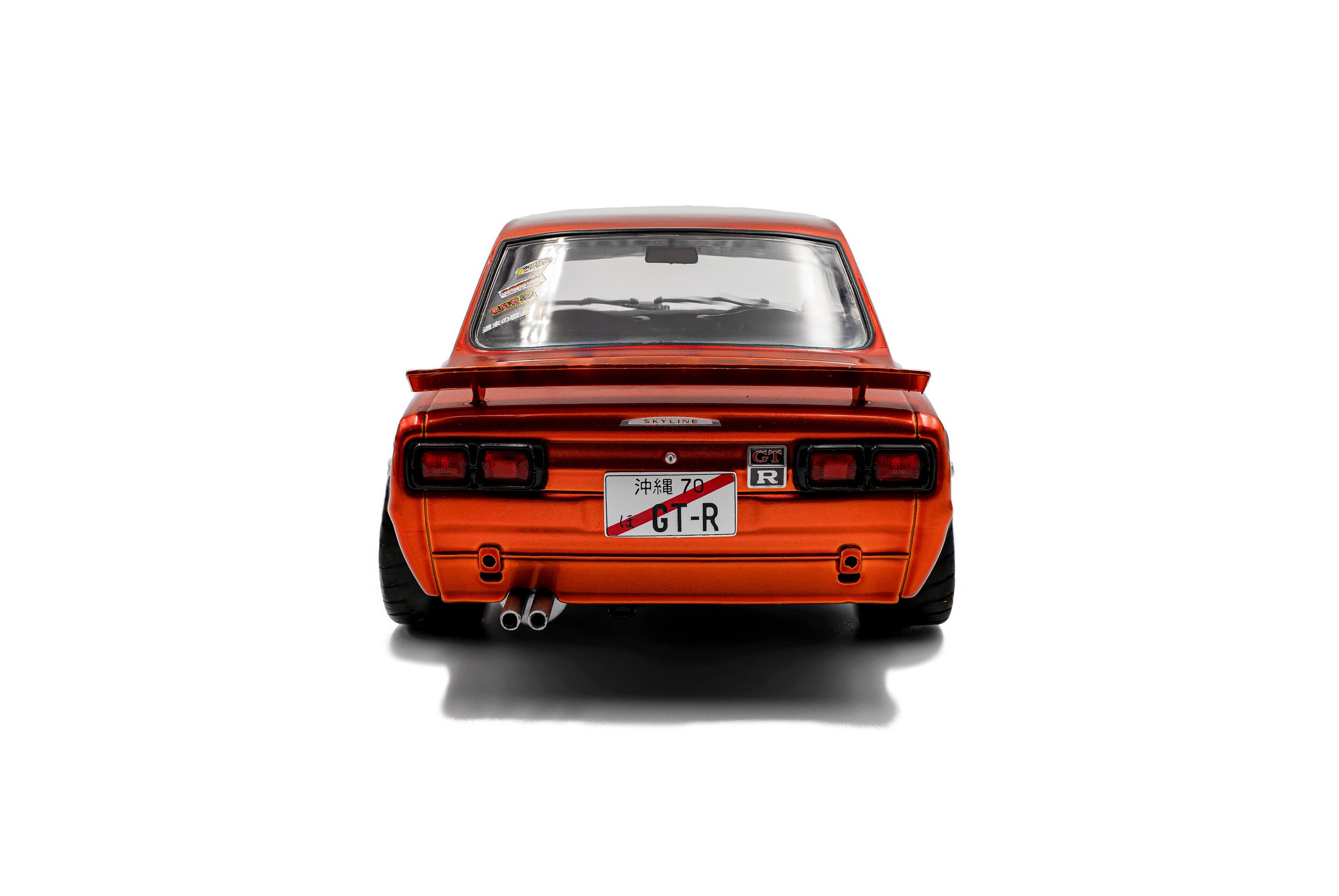 SOLIDO 1:18 Scale - 1970 Nissan Skyline (C10) Hakosuka SOLIDO WORKS – Orange Metallic  - S1813003