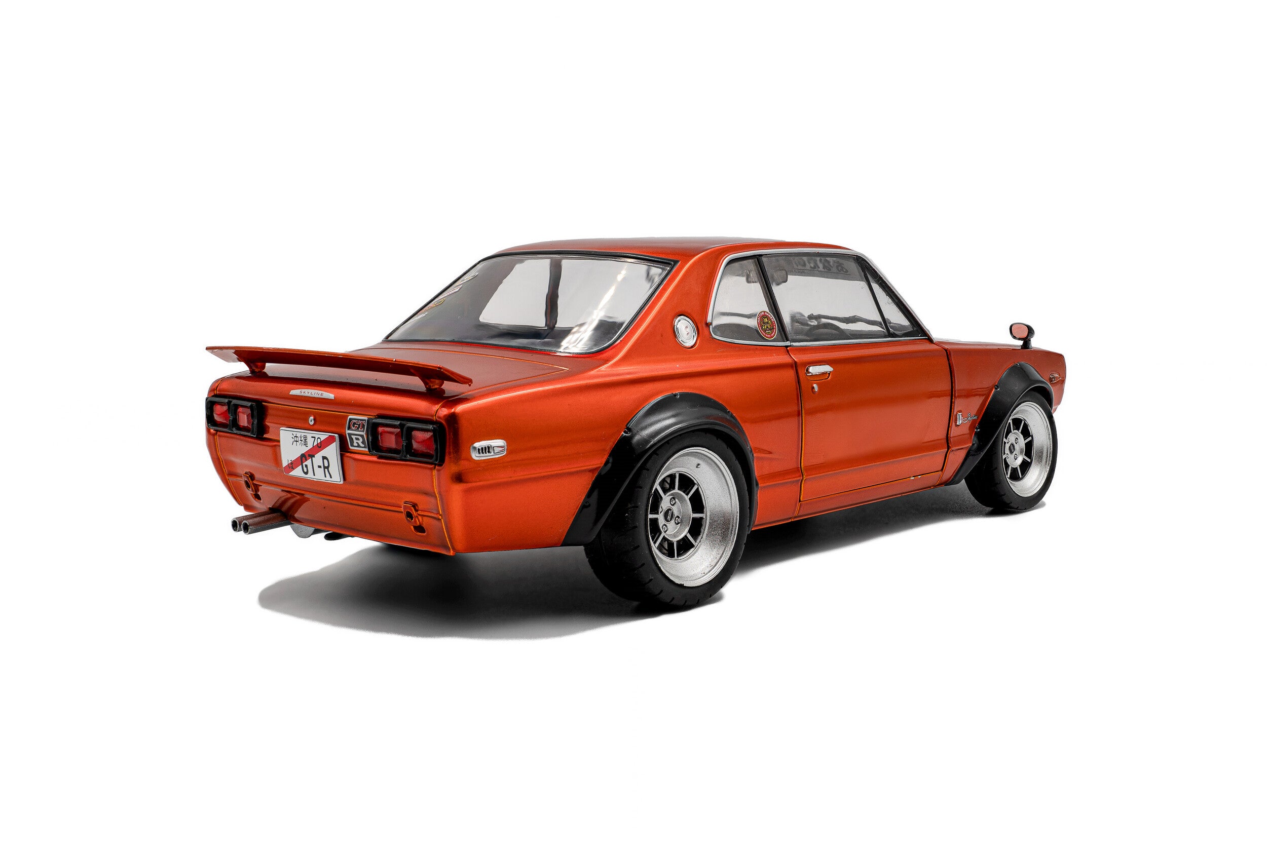 SOLIDO 1:18 Scale - 1970 Nissan Skyline (C10) Hakosuka SOLIDO WORKS – Orange Metallic  - S1813003